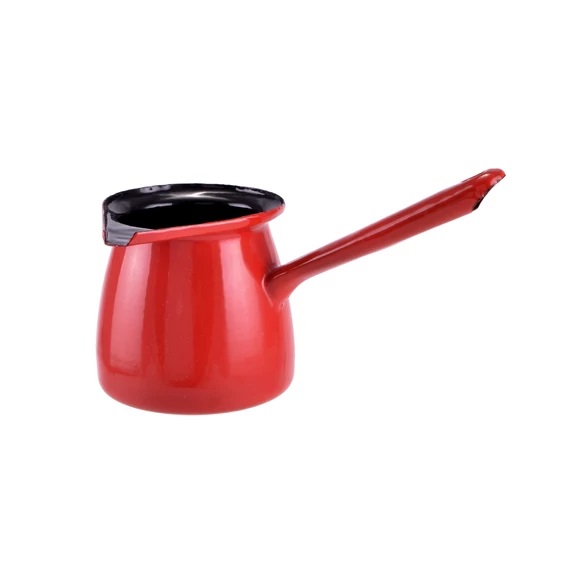 Perfect Home Cafetiera emailata 0,6 L pentru 6 persoane, cu maner practic si design clasic