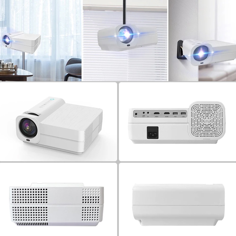 Videoproiector 4K WiFi Home Theater 7000 lm, Full HD, HDMI/USB, Miracast