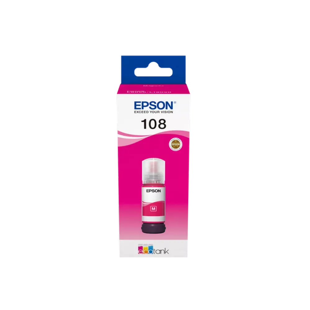 Cerneală originală Epson 108 EcoTank magenta, 70 ml, pentru L8050/L18050