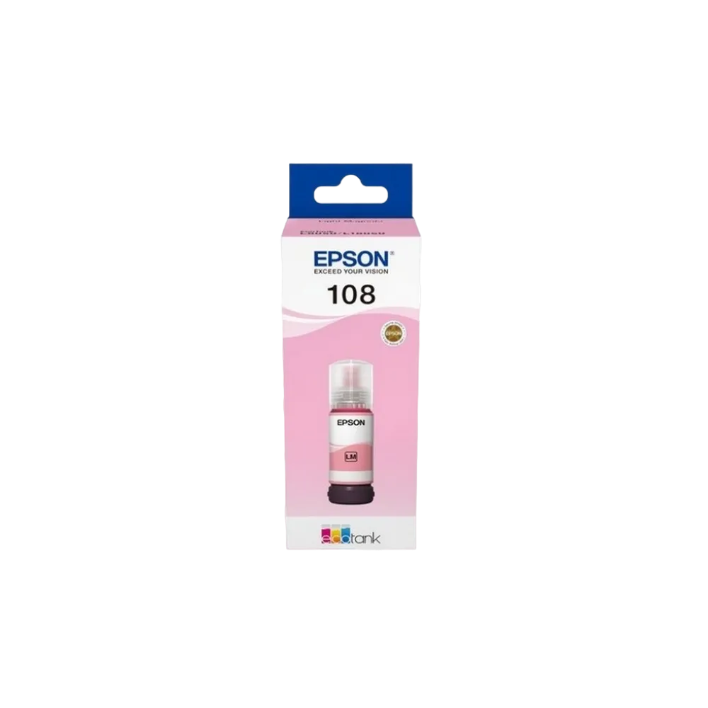 Cerneală originală Epson 108 EcoTank Light Magenta, 70 ml pentru L8050/L18050