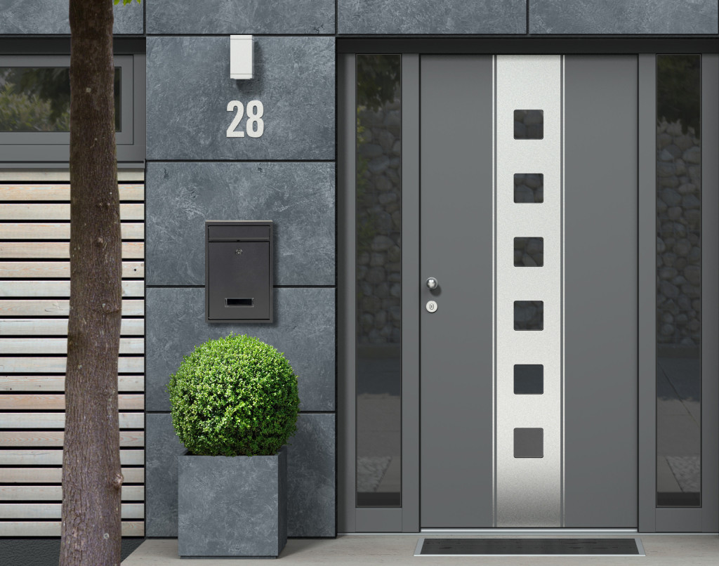 Cutie poștală Homelux antracit din oțel galvanizat, cu 2 chei și vizor