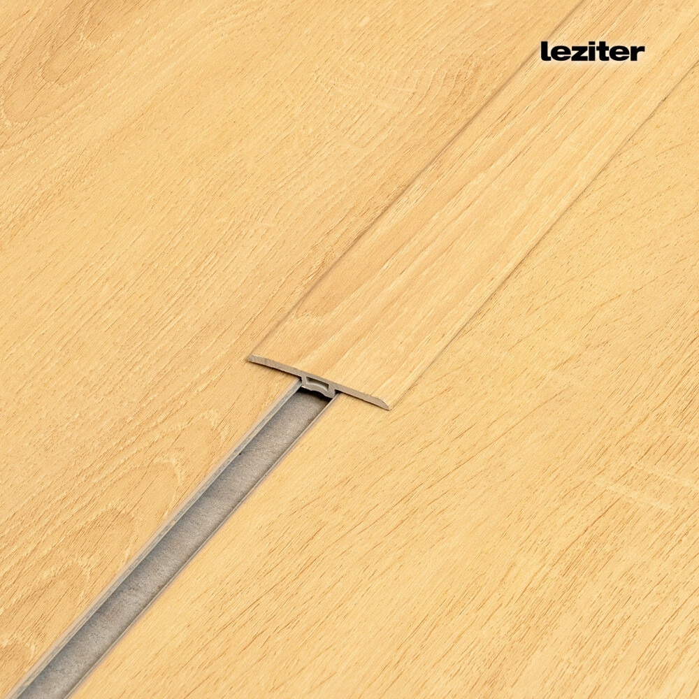 Profil T de trecere pentru pardoseală vinil SPC Leziter, stejar Berben, 2400x45x6 mm