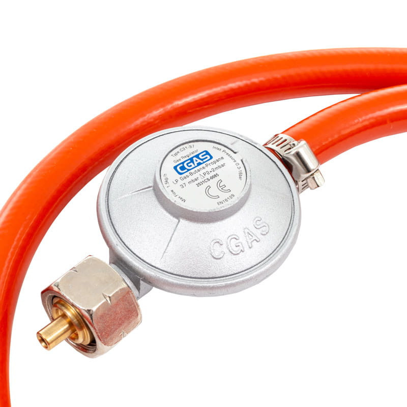 Grătar pe gaz Mirpol Brenner G3N cu 3 arzătoare, grilă din fontă și termometru