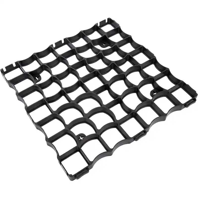 Grilă eco pentru parcare P3, 50x50x3 cm, 180 t/mp, neagră, modulară