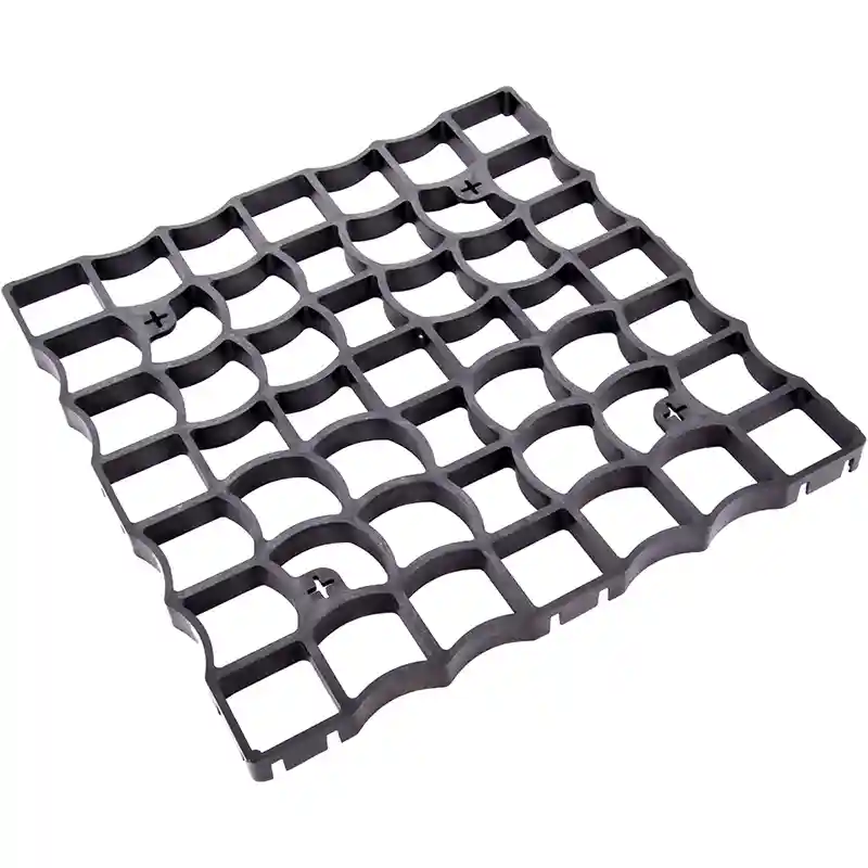 Grilă eco pentru parcare P3, 50x50x3 cm, 180 t/mp, neagră, modulară