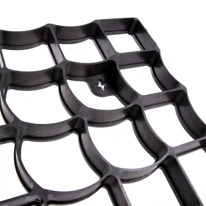 Grilă eco pentru parcare P3, 50x50x3 cm, 180 t/mp, neagră, modulară