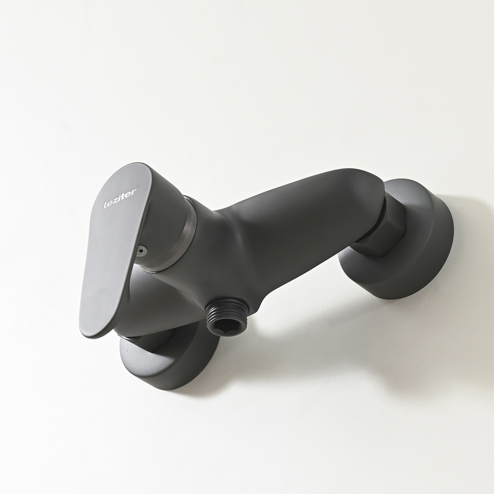 Robinet de duș Leziter Colly GunGrey (gri închis), montaj pe perete