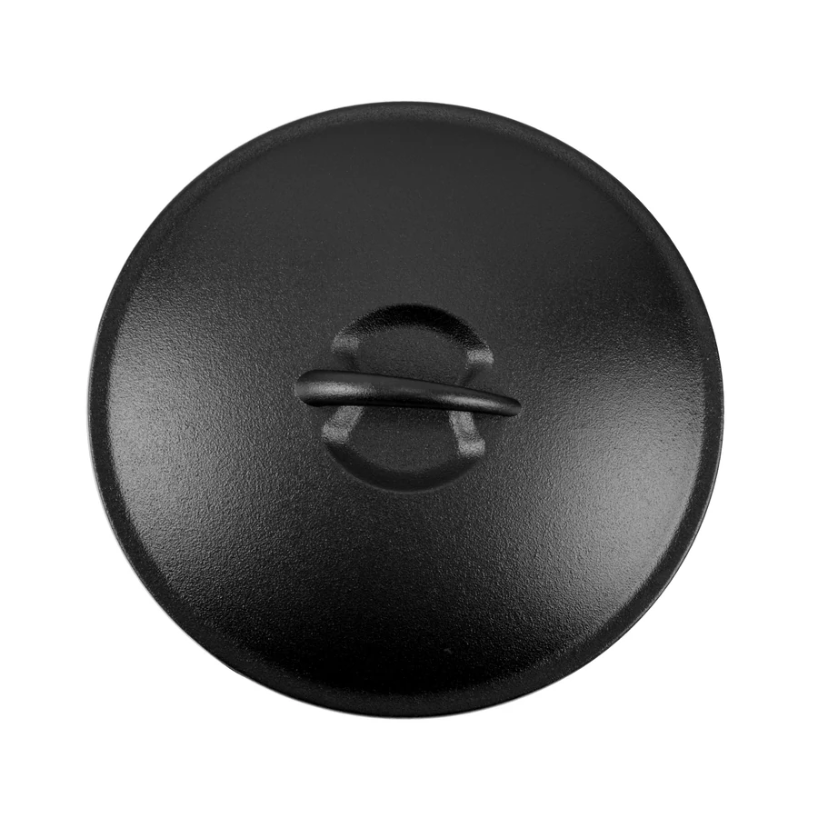 Cratiță din fontă cu capac 26 cm, 5 L, mânere curbate Perfect Home