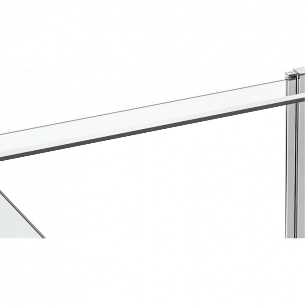 Cabină de duș pătrată Leziter Simple cu ușă batantă, sticlă 6 mm