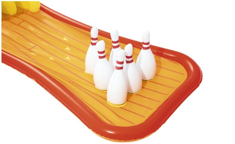 Centru de joaca acvatic Bestway pentru copii cu tobogan si jocuri, 435x213x117 cm