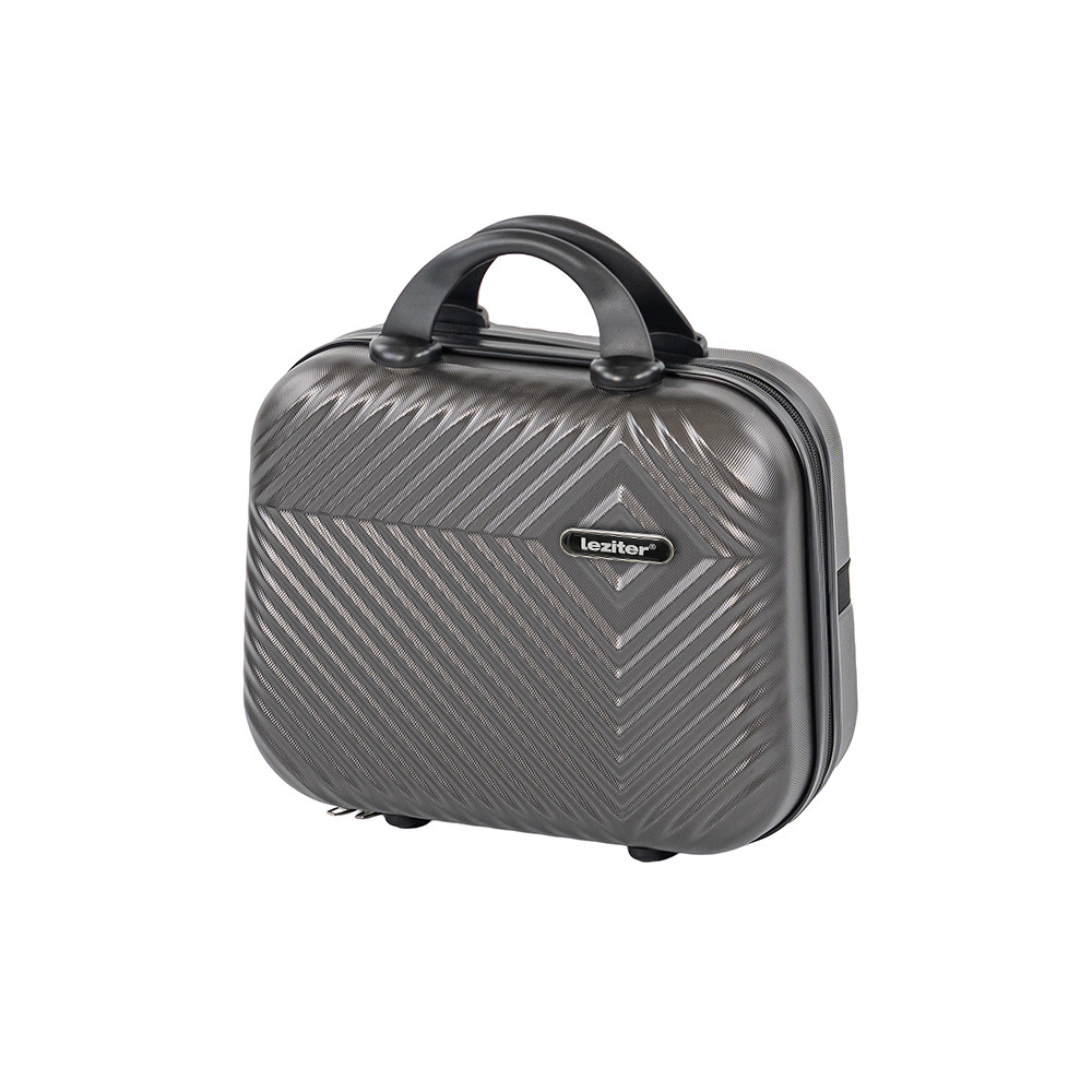 Valiză de mână Leziter TraveLux Pro, ABS rigid, 28×36×16 cm, 11L, gri