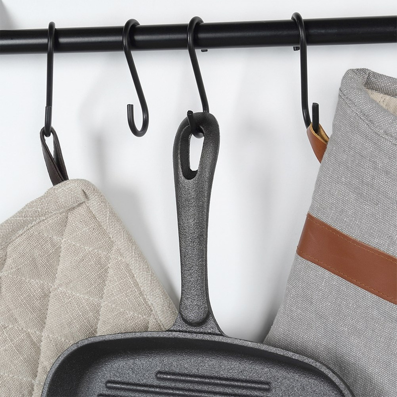 Tigaie grill pătrată din fontă CAST LINE 24,5x24 cm, cu mâner silicon Vilde