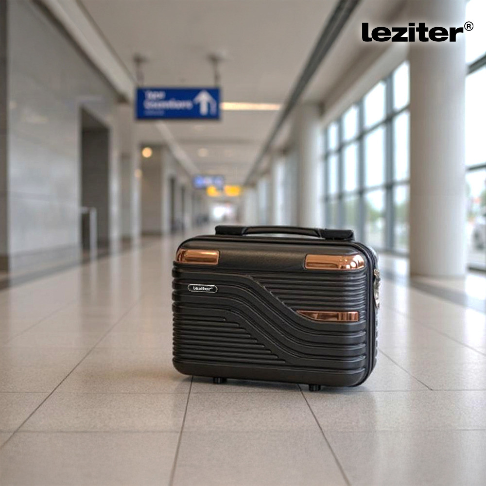 Geantă cosmetice de călătorie Leziter TraveLux Urban, capac dur, 10L, negru