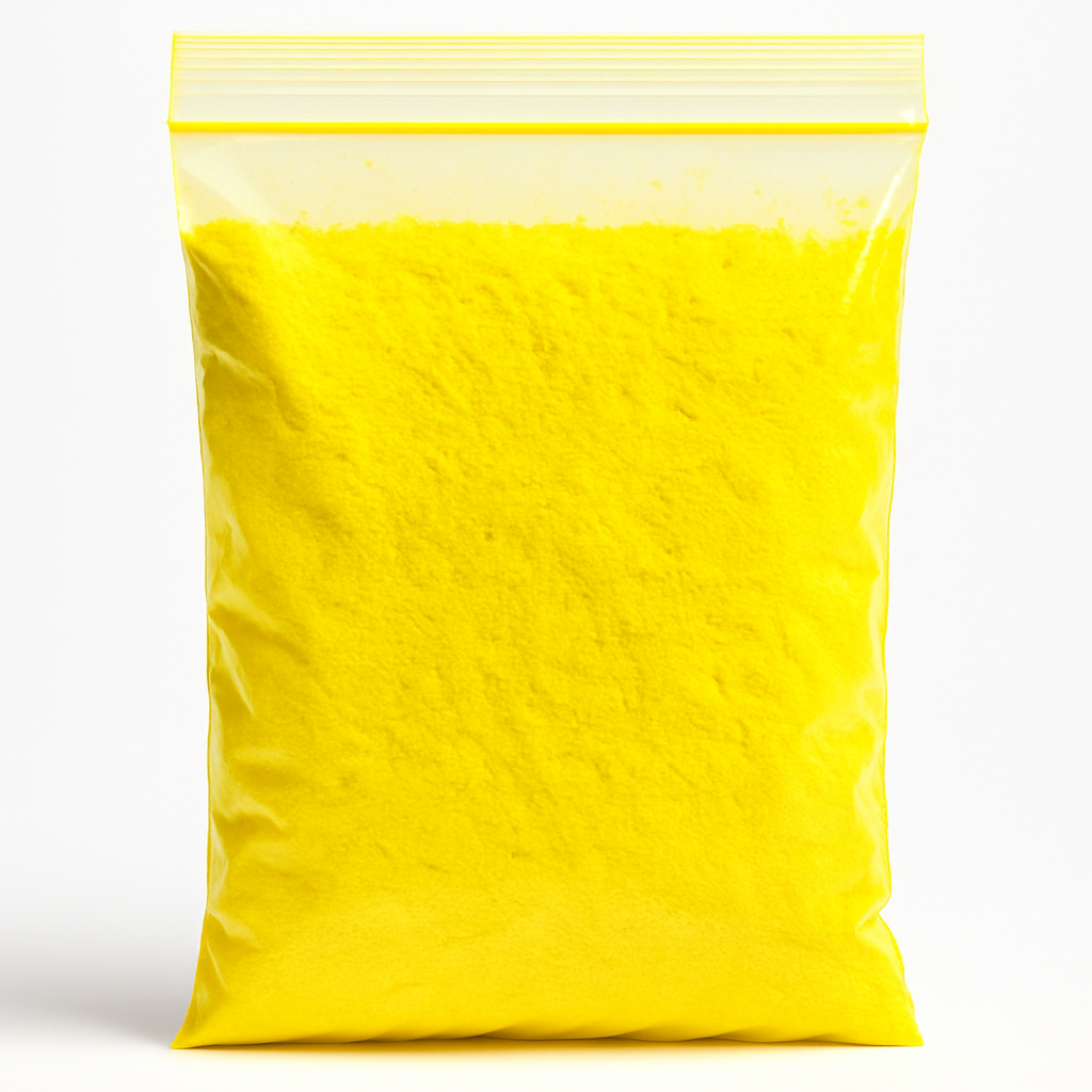 Pigment galben fluorescent UV (neon) pentru vopsea si rasina, 100 g