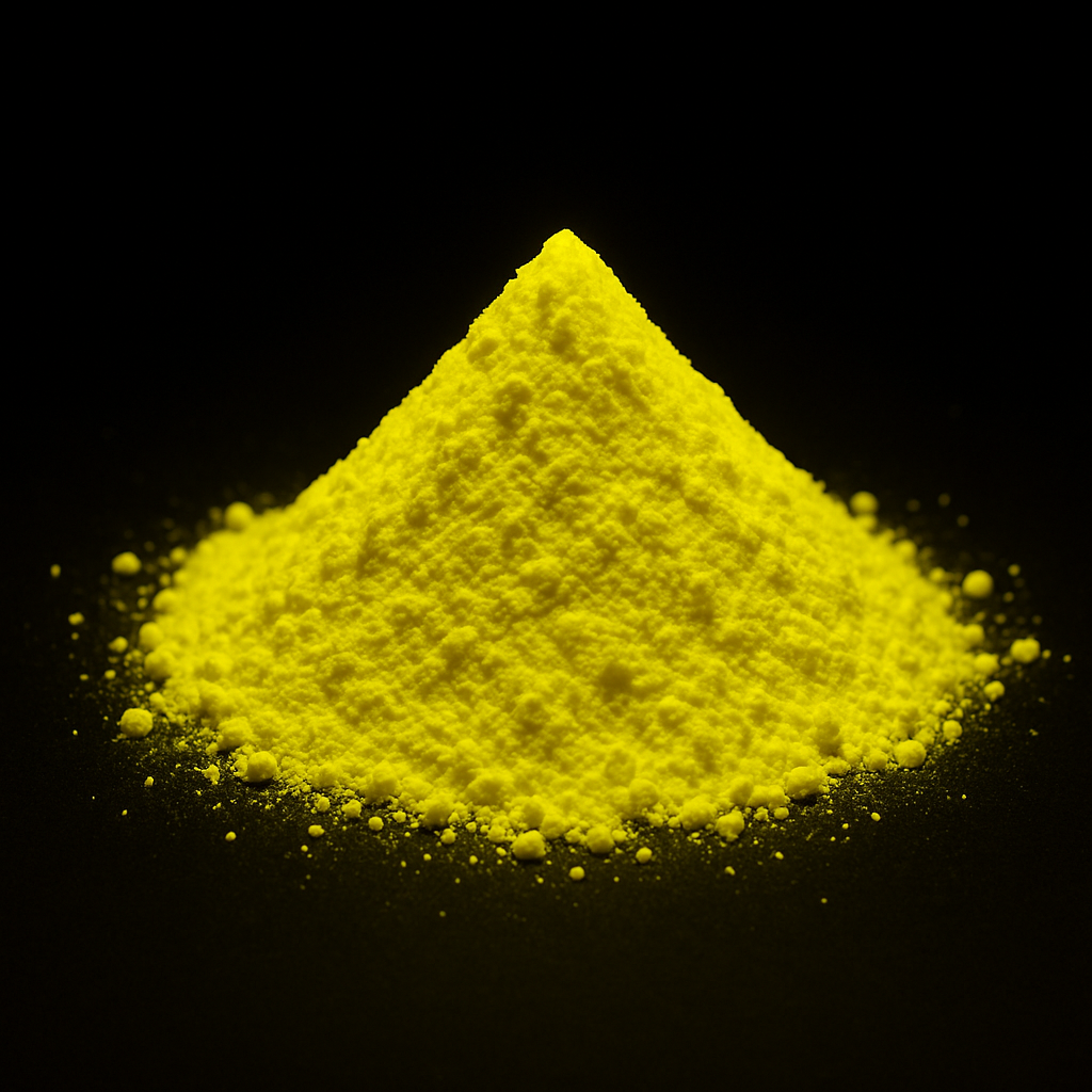 Pigment galben fluorescent UV (neon) pentru vopsea si rasina, 100 g