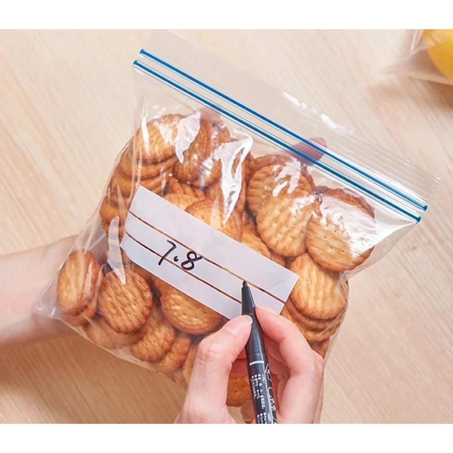 Set pungi resigilabile pentru alimente, 50 bucăți, 1,2 L (17,5×20 cm)