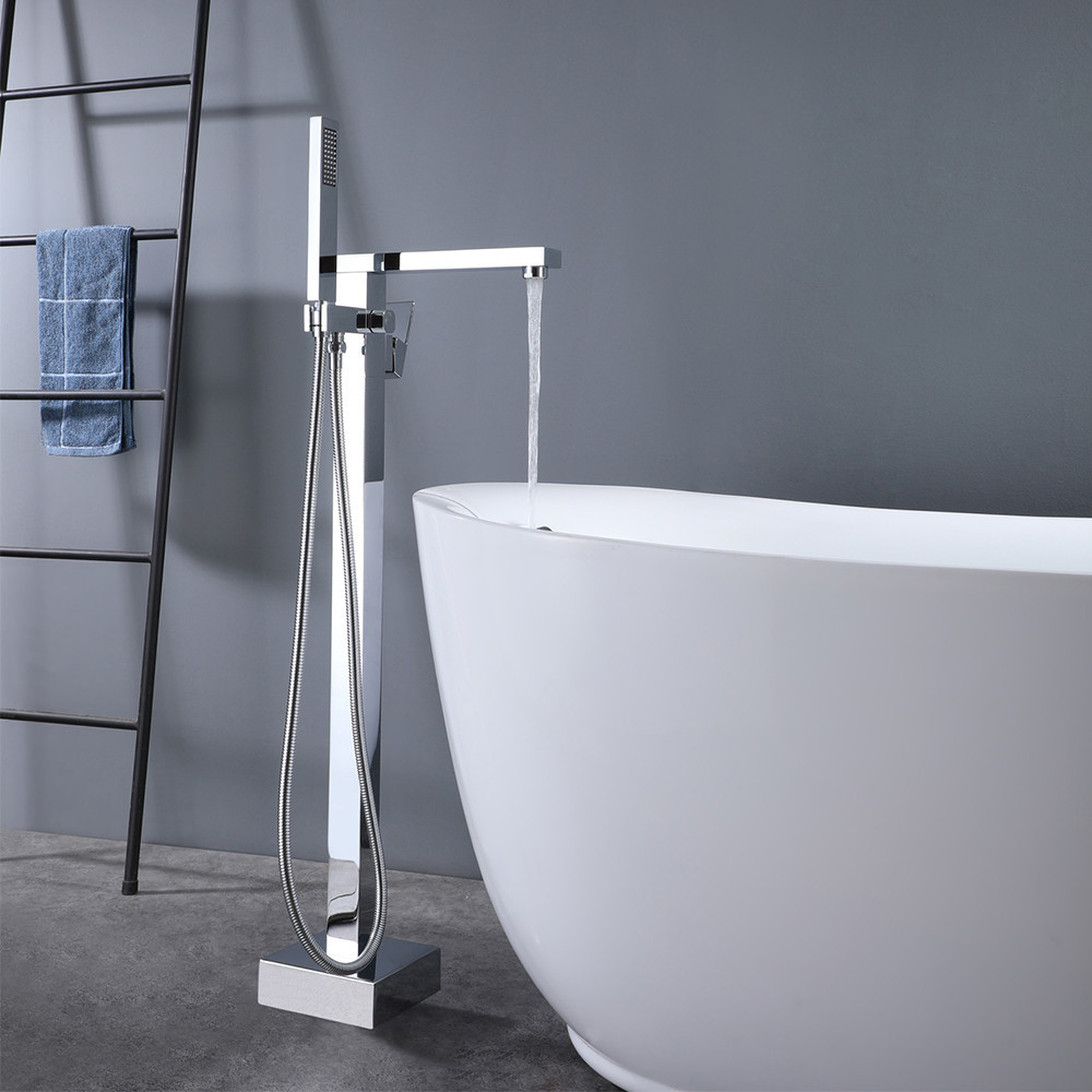 Baterie independentă Leziter Vina cromată pentru cadă, cu duș manual