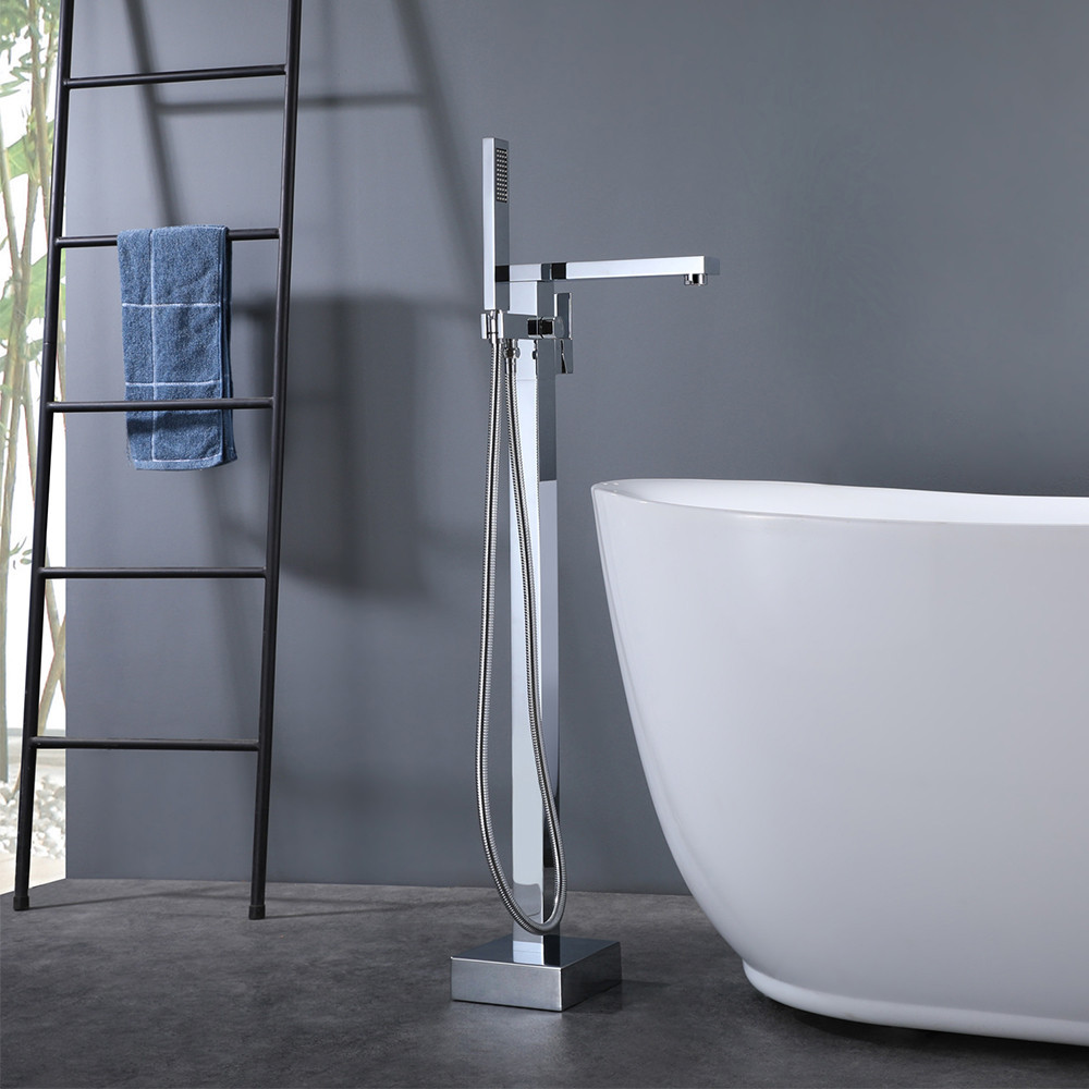 Baterie independentă Leziter Vina cromată pentru cadă, cu duș manual