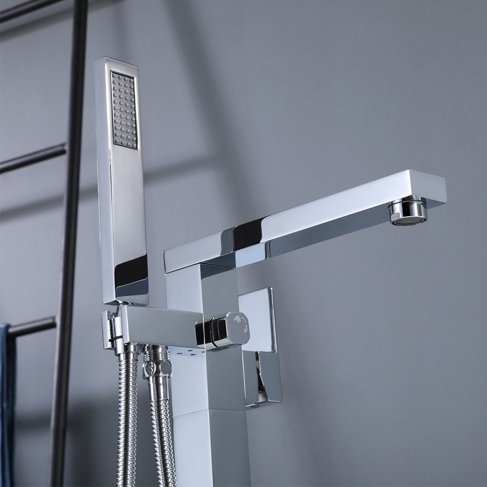 Baterie independentă Leziter Vina cromată pentru cadă, cu duș manual