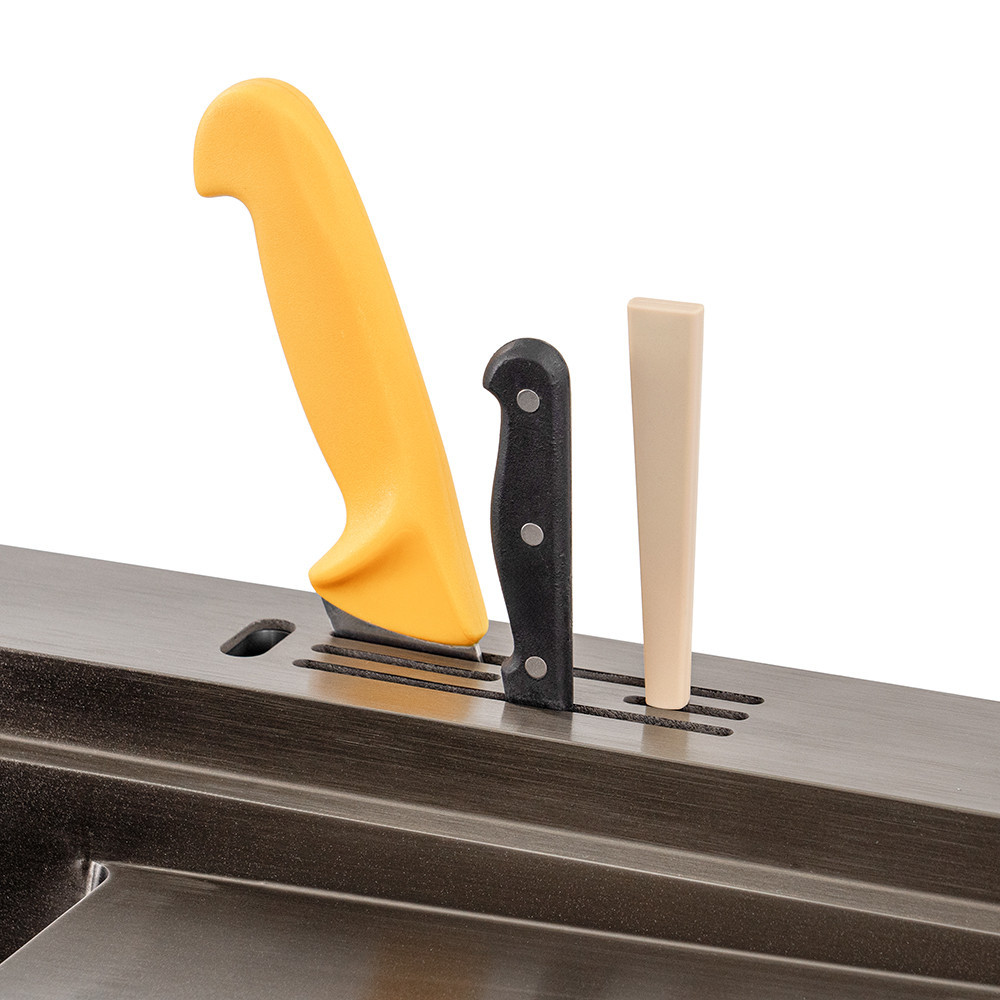 Chiuvetă bucătărie Leziter Avena inox 304 90x45 cm, negru-bronz