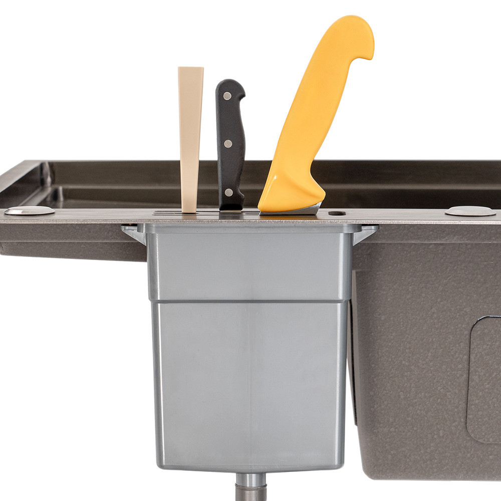 Chiuvetă bucătărie Leziter Avena inox 304 90x45 cm, negru-bronz