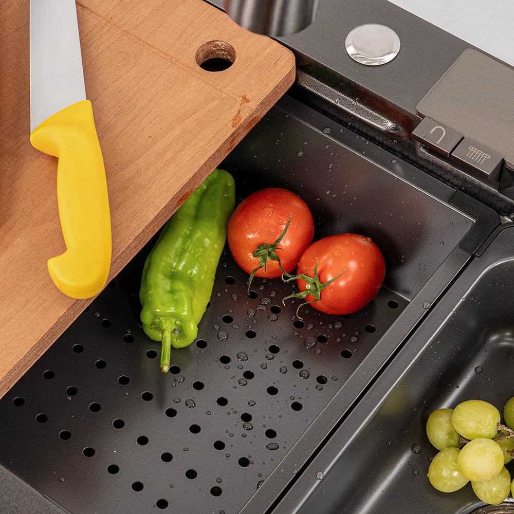 Chiuvetă de bucătărie Leziter Rose din inox 304, 78x43 cm, cu accesorii