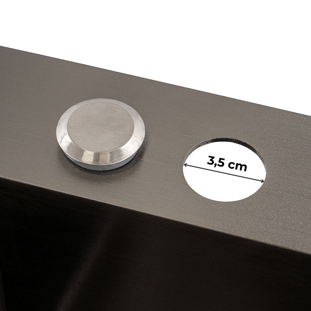 Chiuvetă de bucătărie Leziter Rose din inox 304, 78x43 cm, cu accesorii