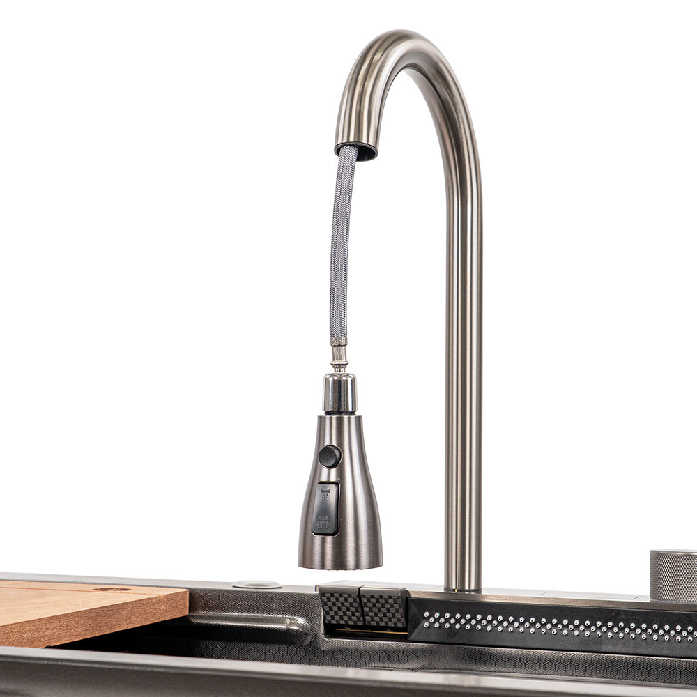 Chiuvetă de bucătărie Leziter Rose din inox 304, 78x43 cm, cu accesorii