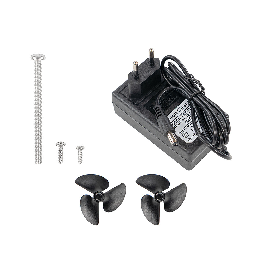 Barcă de nădire Leziter C12 cu backloader, 2,5 kg, rază 600 m, negru