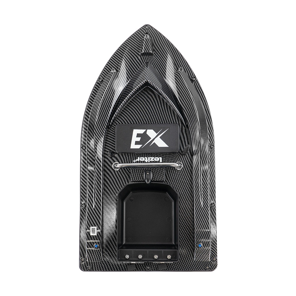 Barcă de nădire Leziter X3 Backpacker carbon, 500 m, 2 kg, telecomandă
