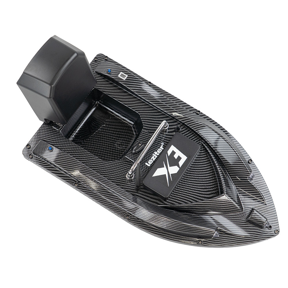 Barcă de nădire Leziter X3 Backpacker carbon, 500 m, 2 kg, telecomandă
