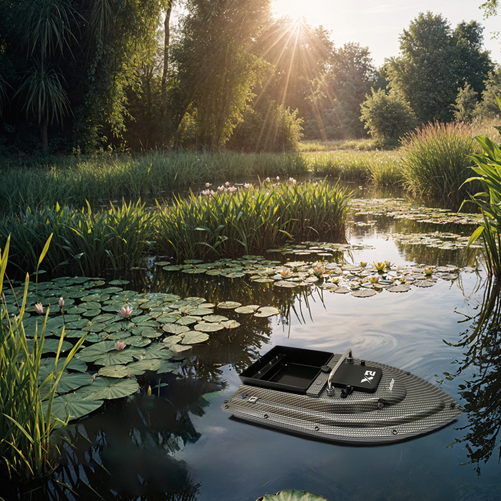 Barcă de plantat Leziter Feeder X2 cu GPS 4G, 2 kg, carbon