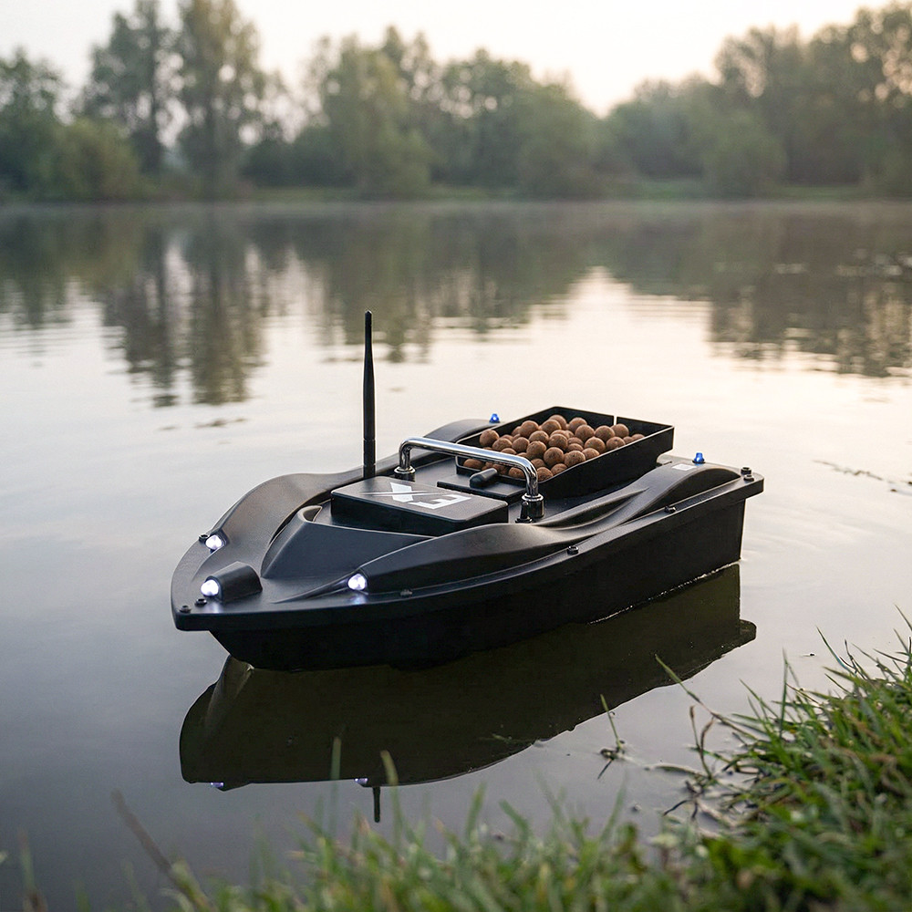 Barcă de nădire Leziter X3 Backloader, 2 kg, 500 m, cruise control, neagră