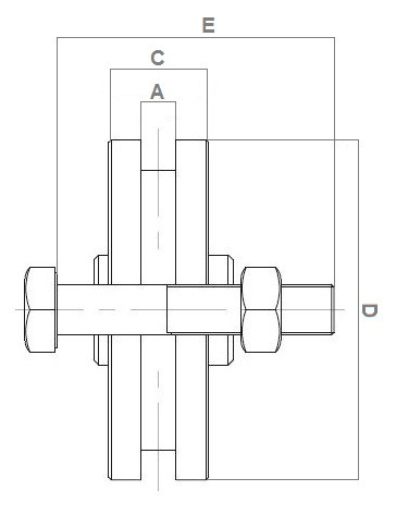 Roată tip T cu rulmenți pentru poartă glisantă, 68 mm, oțel galvanizat