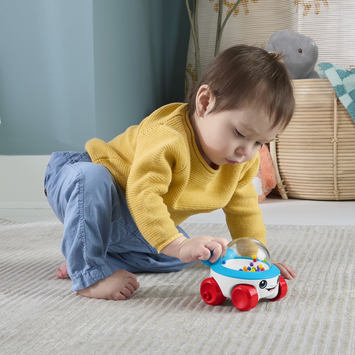 FISHER PRICE JUCARIE DE IMPINS VEHICUL POPCORN CU BILE SuperHeroes ToysZone