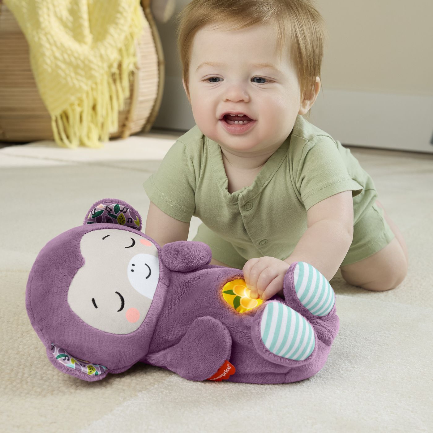 FISHER PRICE MAIMUTICA INTERACTIVA BEBELUSI CU RESPIRATIE RITMICA SuperHeroes ToysZone