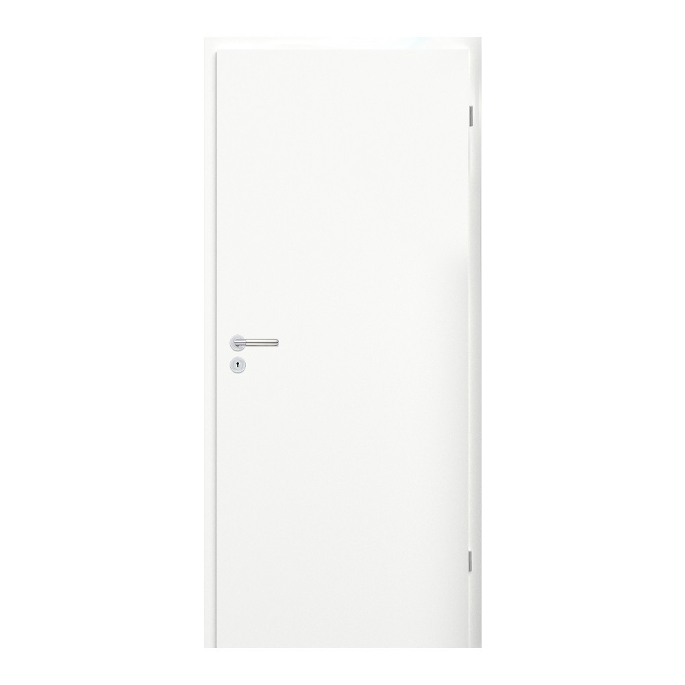 Blat ușă interior Leziter CPL alb 100x210 cm, deschidere dreapta, broască BB