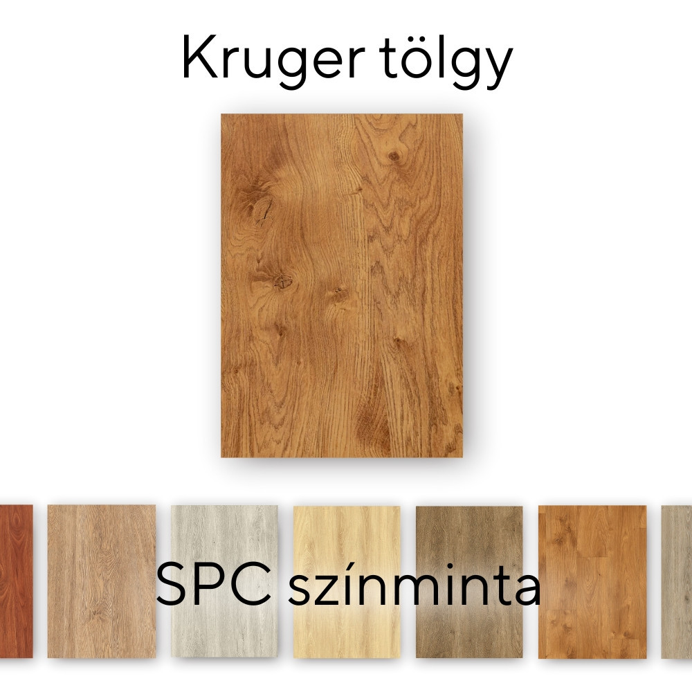 Eșantion parchet vinil SPC Leziter Kruger Oak 30×18 cm, stejar natural