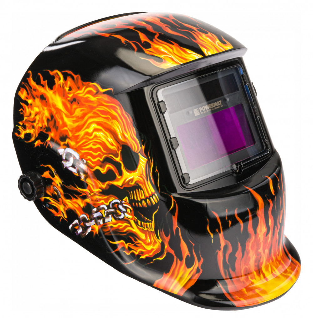 Cască de sudură automată Powermat LCD DIN 9-13, solar + CR2032, PM-APS-600T1