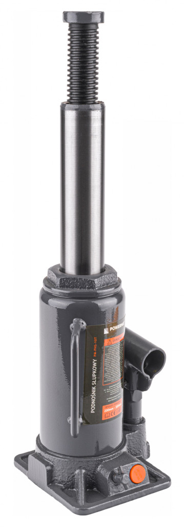 Cric hidraulic tip sticlă Powermat PM-PHS-10T, 10 tone, ridicare 200–385 mm