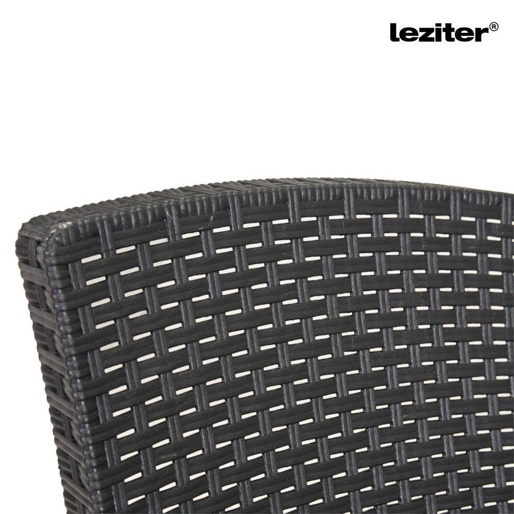 Canapea de grădină Leziter Lima, 3 locuri, ratan artificial, grafit