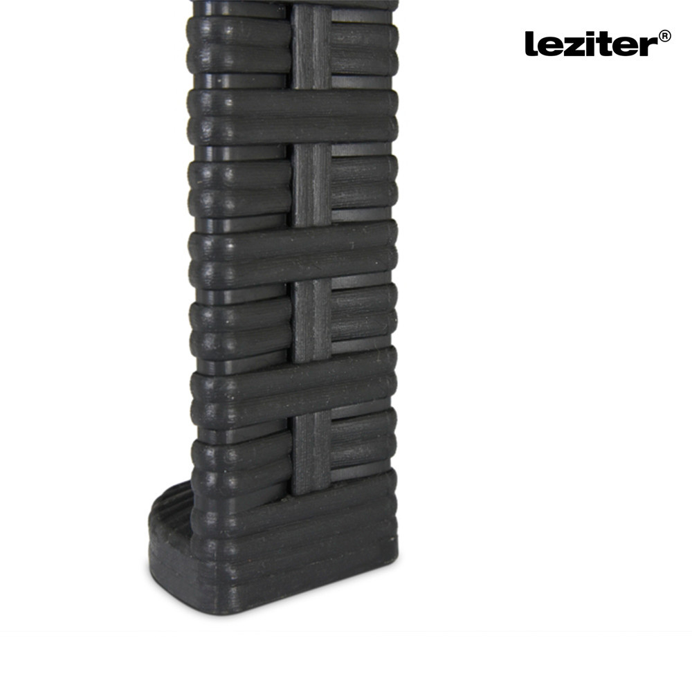 Canapea de grădină Leziter Lima, 3 locuri, ratan artificial, grafit