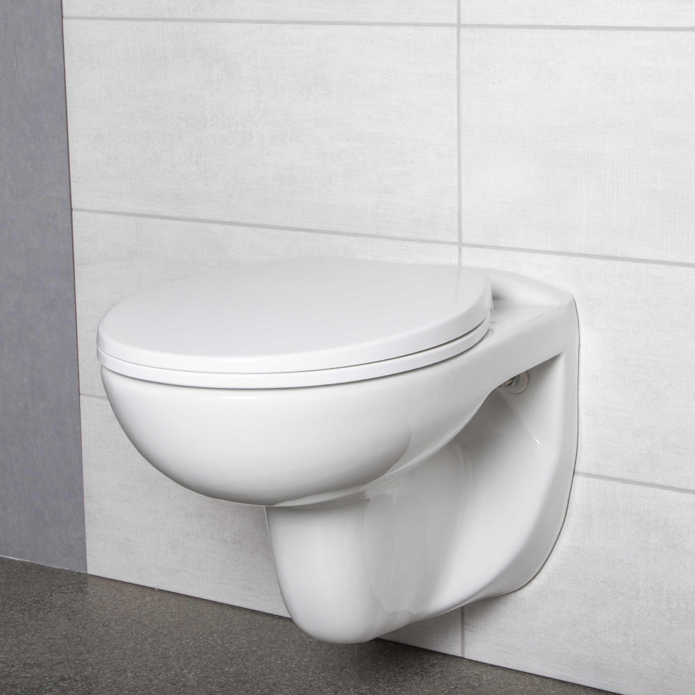 Vas WC suspendat Kerra Doris rimless, alb, cu scaun soft-close