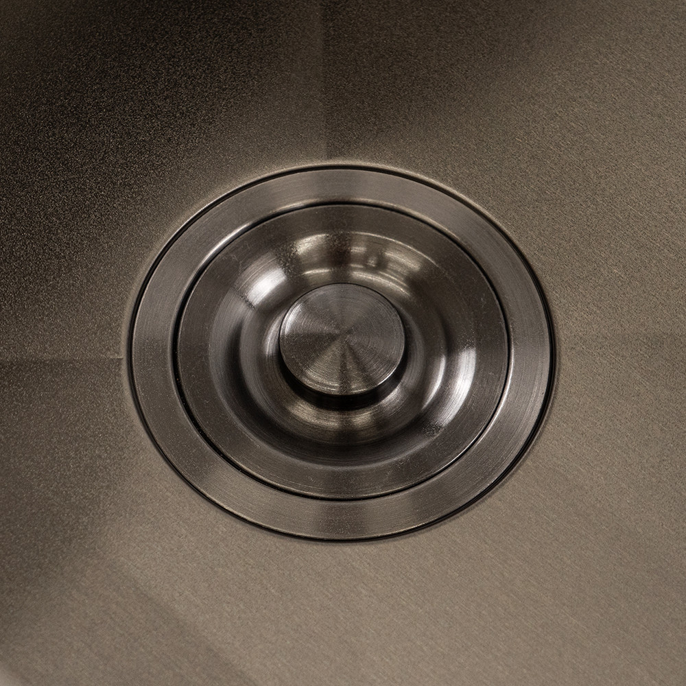 Chiuvetă bucătărie Leziter Korin 50x50 cm, inox 304, nano negru