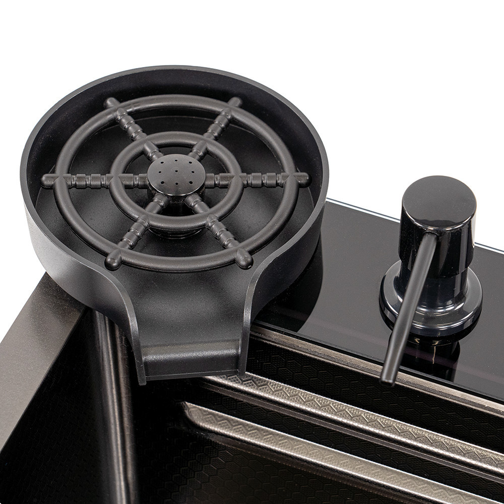 Chiuvetă multifuncțională Leziter Calandria din inox 304, 78x43 cm, set complet