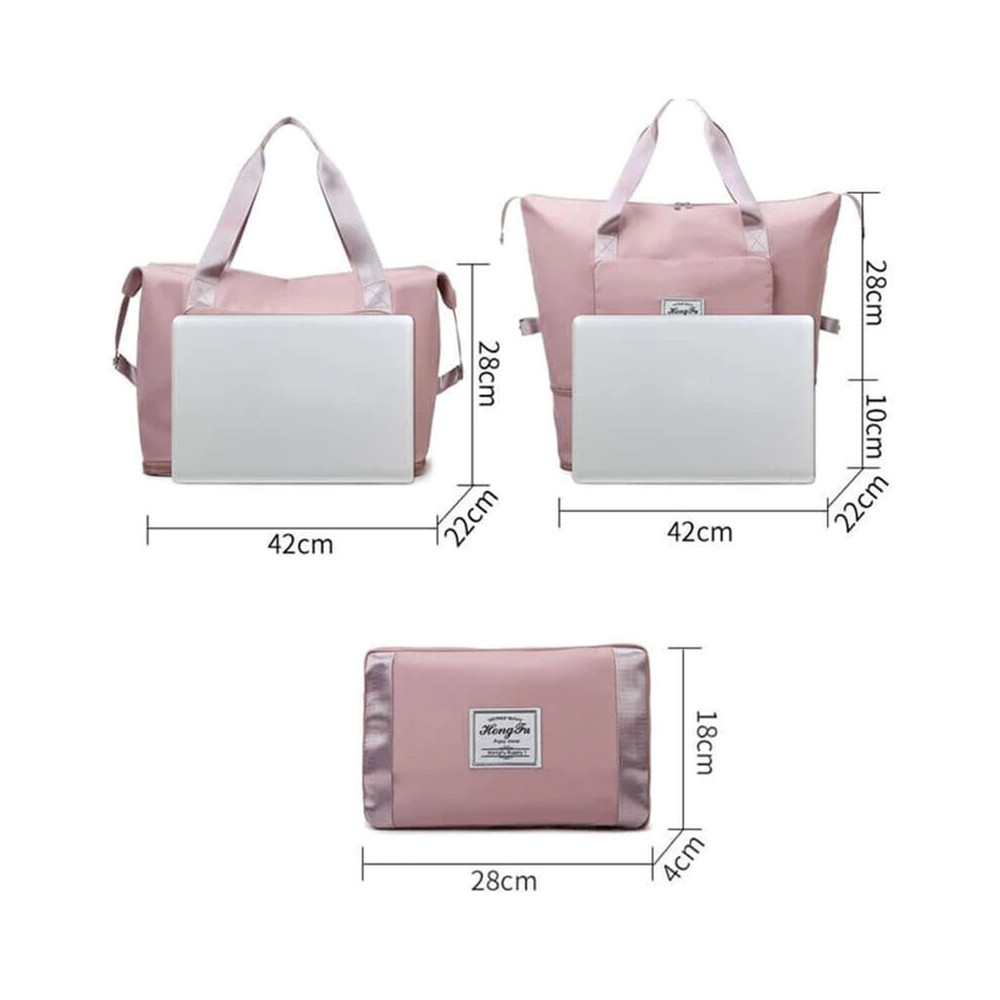 Leziter Geantă pliabilă pentru femei Peggy roz