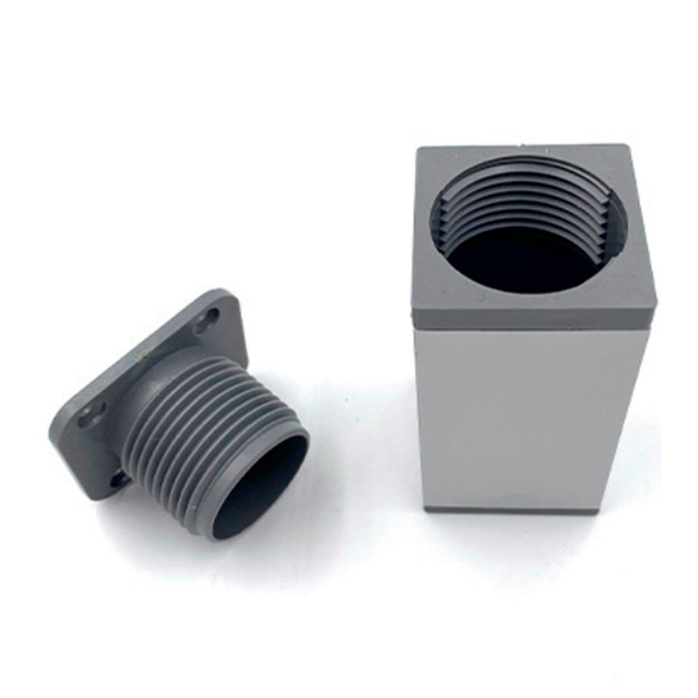 Picior de mobilier Leziter Uni 60 mm argintiu, din aluminiu, reglabil