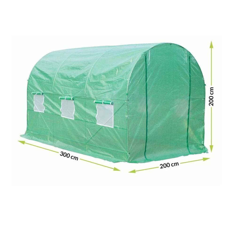 Folie solar pentru seră Mirpol 2x3x2 m, PE 140 g/mp, verde, fără cadru