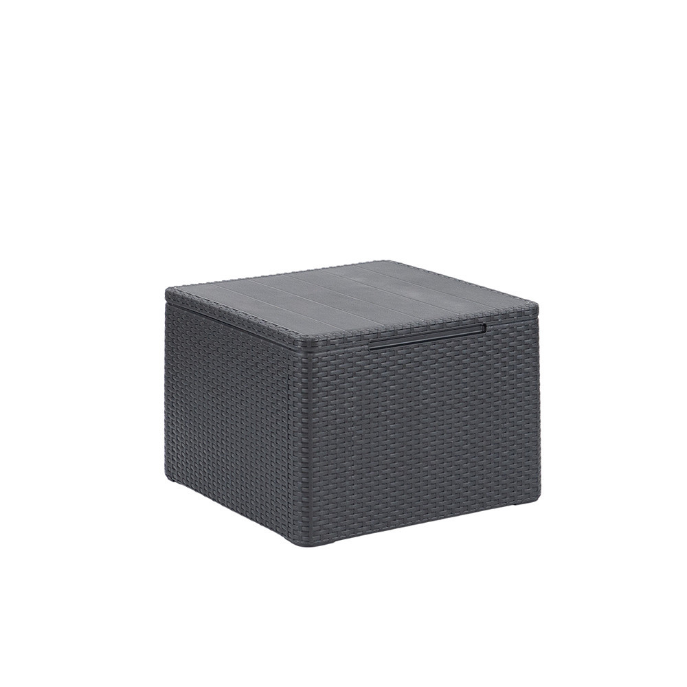 Masă de depozitare pentru perne Curver Claire, grafit, 55,5 x 55,5 cm