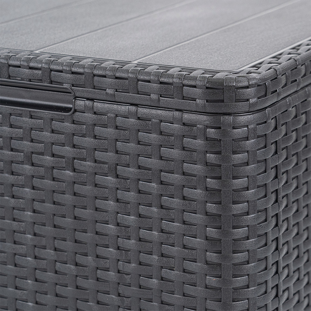 Masă de depozitare pentru perne Curver Claire, grafit, 55,5 x 55,5 cm